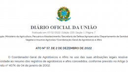 registros de agrotóxicos