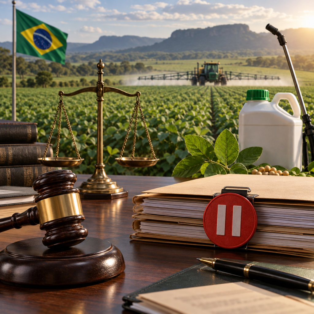 Justiça determina suspensão de novos registros de glifosato por 90 dias
